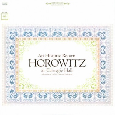 an Historic Return Vladimir Horowitz at Carnegie Hall
